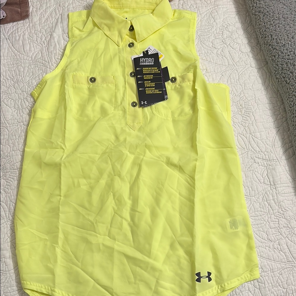 Under Armour Neon Yellow Tank Top